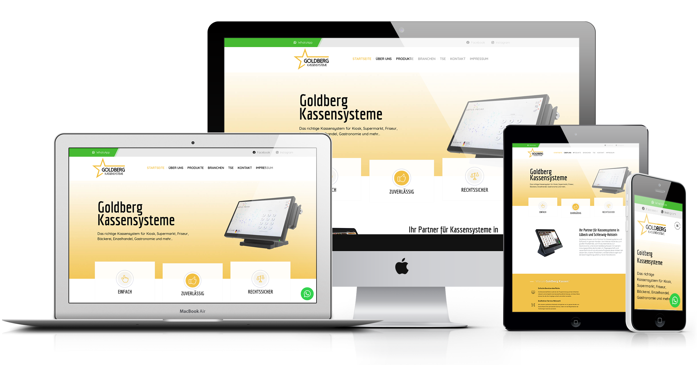 Portfolio - Webdesign | Goldberg Kassensysteme Lübeck